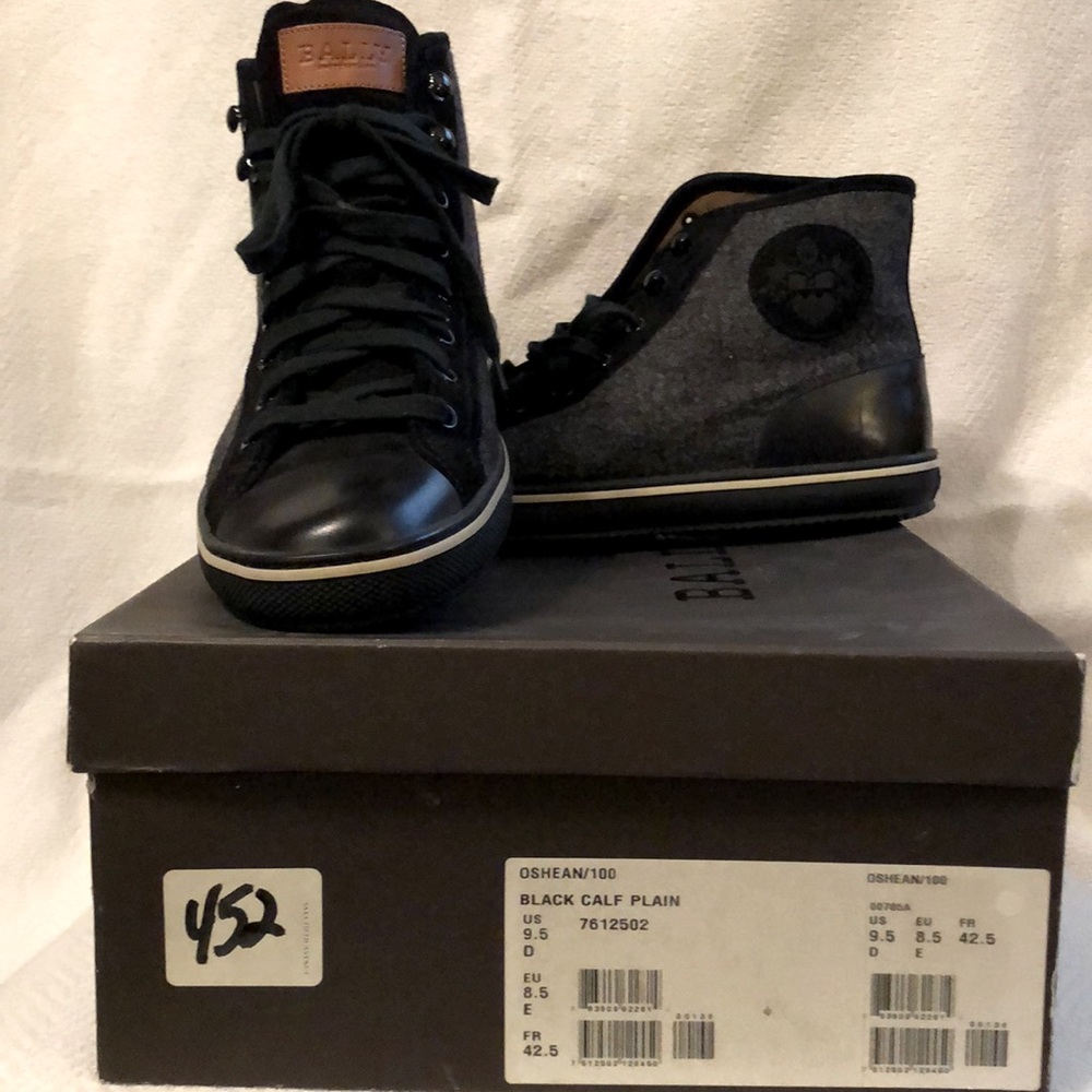 Bally High Top Sneaker With Original Box